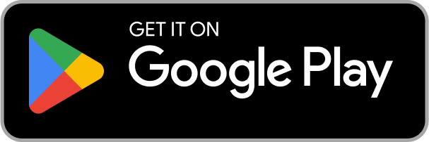 Google Play badge with text Get it on Google Play.
